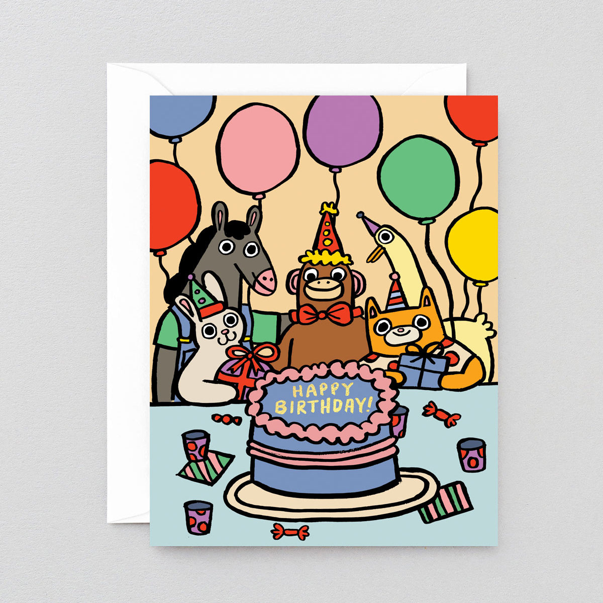 Happy birthday dieren kaart